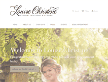 Tablet Screenshot of louisechristine.com